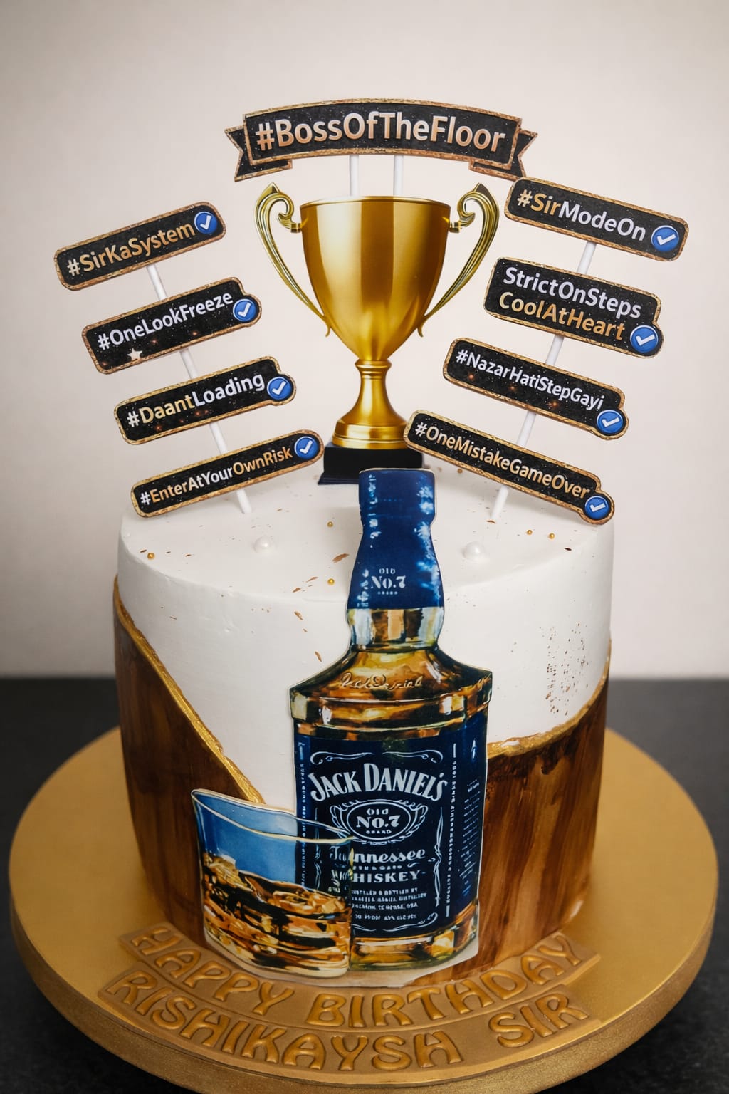 Boss Theme Cake